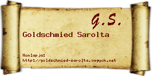 Goldschmied Sarolta névjegykártya